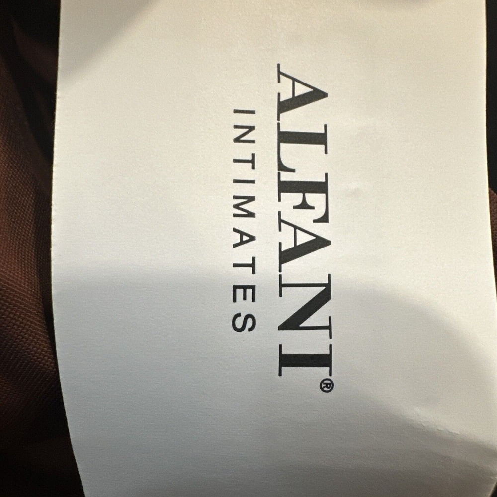 NWT ALFANI Women's Laser Cut Seamless‎ Bralette Bra Removable Pads Large Brown - Picture 6 of 6